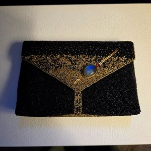 Mary Frances Martini glass beaded handmade bag NEW